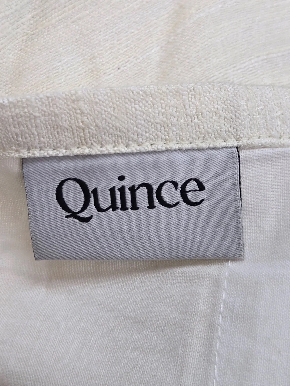 NWT QUINCE Set Of 2 (1-48x84 & 1-48x96) Raw Silk Curtains Ivory 8998
